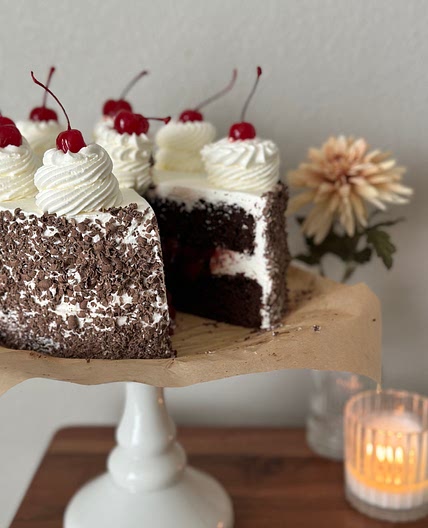 Hank’s Black Cherry Forest Cake