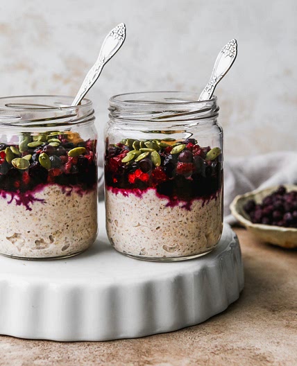Overnight Oats With Frozen Fruit