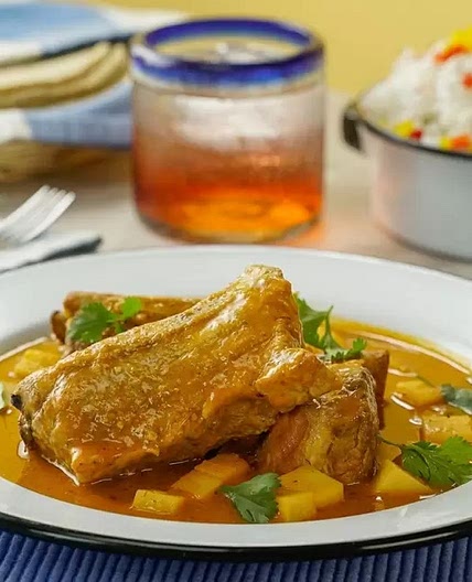 Costillas de Cerdo en Salsa de Chile Morita