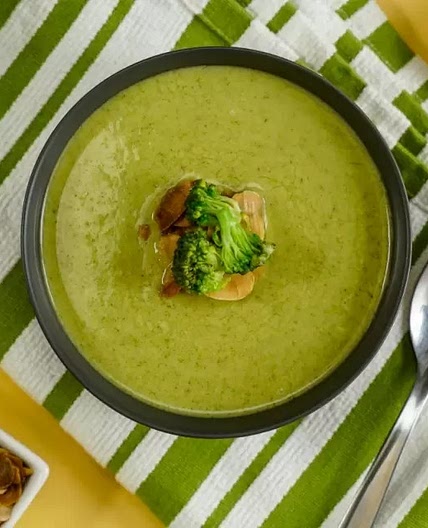 Crema de Brócoli con Almendra sin Lácteos