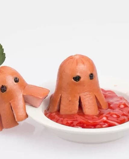 Salchipulpos en Cama de Papas