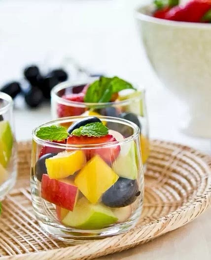 Mix de Frutas Marinadas al Limón con Menta