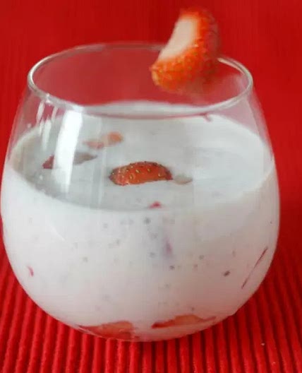 Yogurt con Fresas