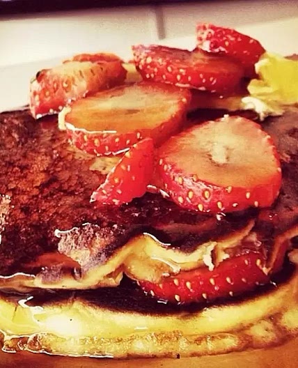 Hotcakes con Fresas