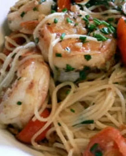 Pasta Navideña con Camarones