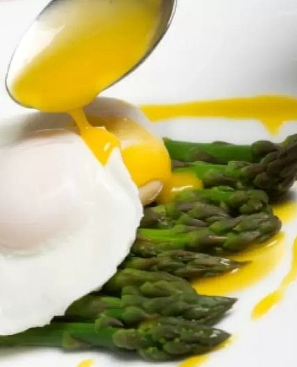 Huevos Poche con Esparragos