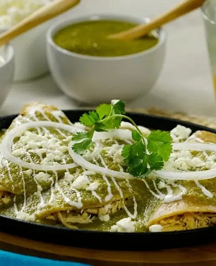 Deliciosas Enchiladas Verdes