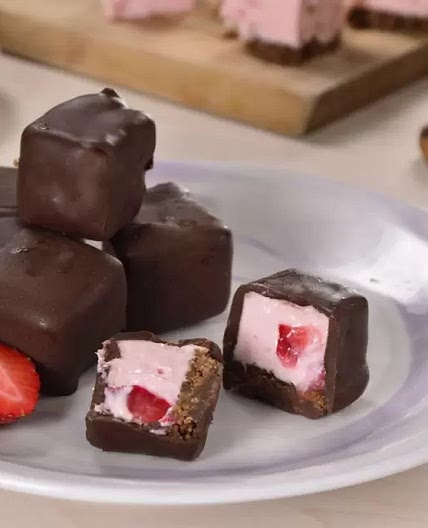 Mini Cheesecake Helados con Chocolate