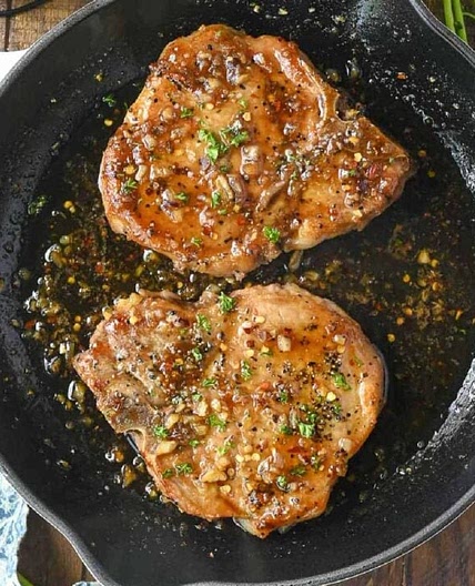 Garlic Brown Sugar Pork Chops