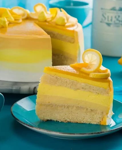 Pastel de Mango con Crema Pastelera