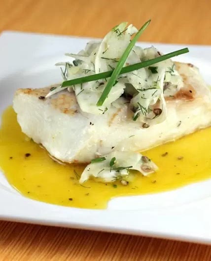 Filete de Pescado con Salsa de Cítricos con Jengibre