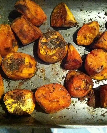 Camote al Horno Glaseado