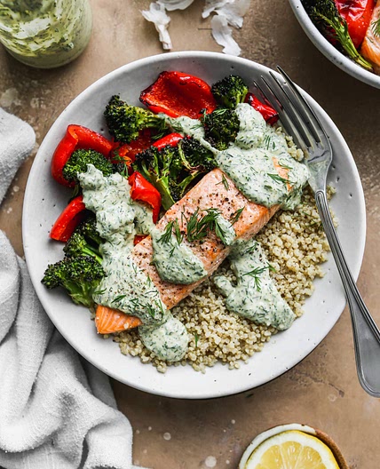 Healthy Salmon Quinoa Bowl