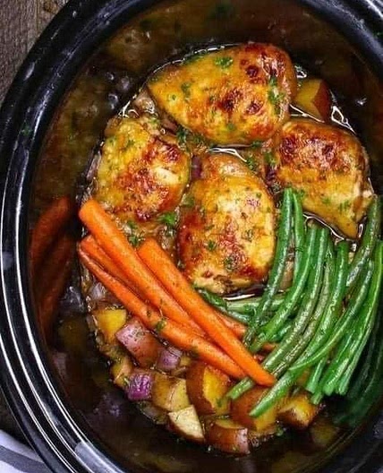 Slow Cooker Honey Garlic Chicken