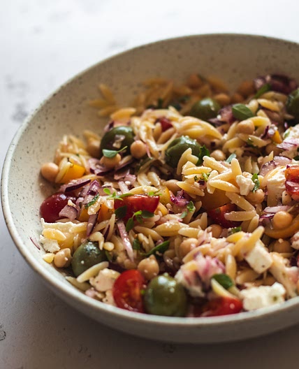 Orzo, Chickpea & Feta Salad