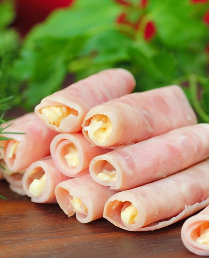 Rollitos de pavo y queso