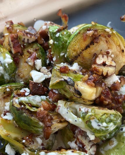 WIC Approved Grilled Brussel Sprouts