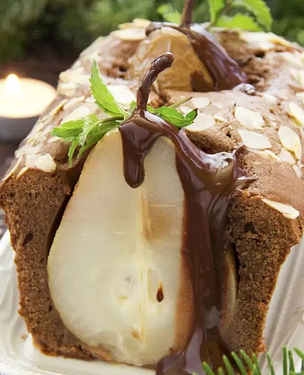 Panqué de Chocolate con Pera