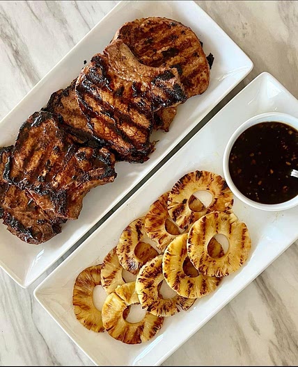 teriyaki glazed pork chops