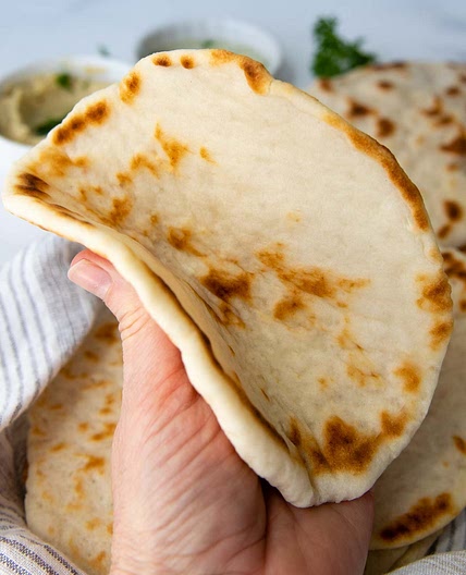 Soft, Fluffy Gluten-Free Flatbread (Extra Easy)
