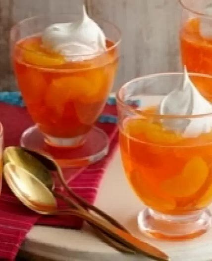 Espumoso postre de mandarinas
