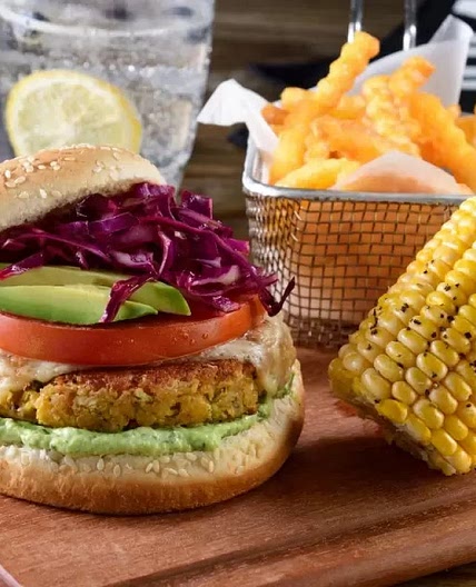 Hamburguesa Vegetariana con Bits de Coliflor y Brócoli