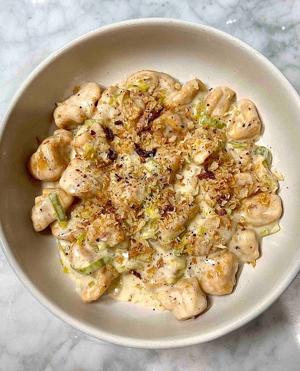 Sweet Potato Gnocchi with Gorgonzola Cream Sauce