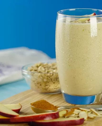 Licuado de Manzana con Avena y Canela