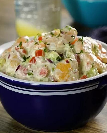 Ensalada Cremosa de Camarones