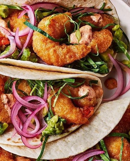 Prawn Tenpura Tacos