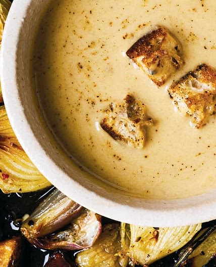 Velouté d'oignons caramélisés