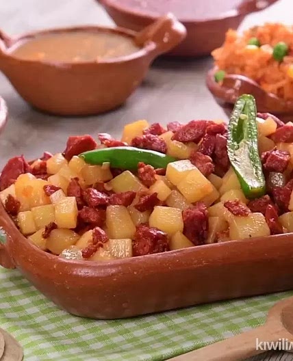 Papas con Chorizo Fácil