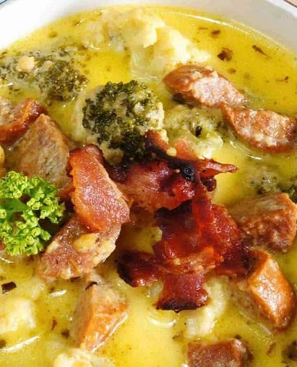 Broccoli Cauliflower Cheese Soup