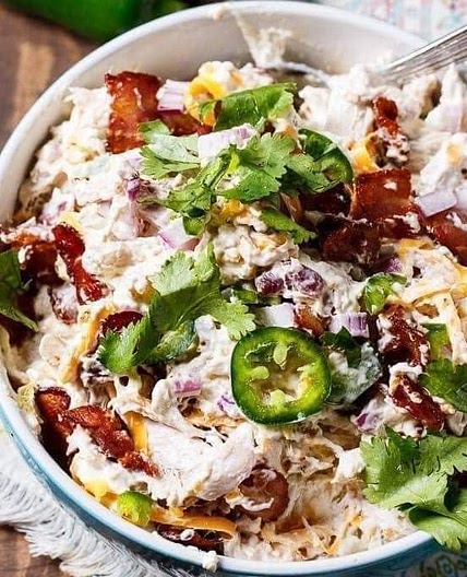 Jalapeno Popper Chicken Salad