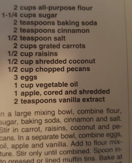 Morning Glory Muffins
