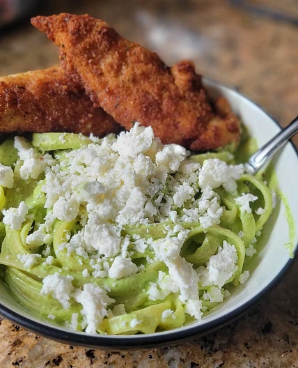 Green Mexican spaghetti