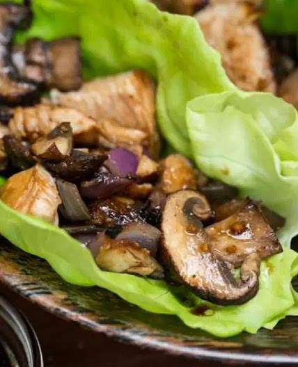 Tacos de Lechuga con Pollo Fáciles