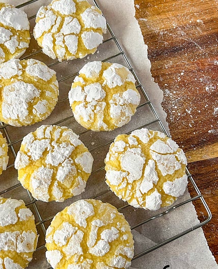 Lemon Crinkle Cookies