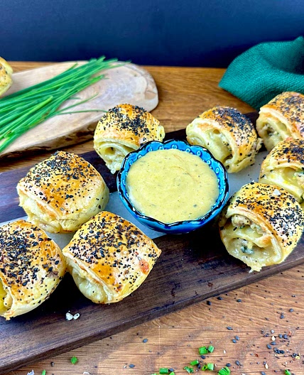 Cheesy Chicken and Courgette Rolls