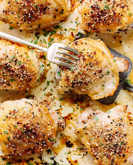 Crispy Bone-In Chicken Thighs