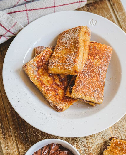 Pain perdu à la pâte à tartiner 🍫
