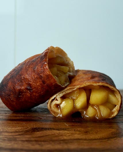 Apple pie burrito