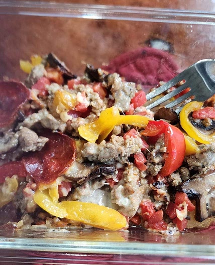 Supreme Pizza Casserole
🍕