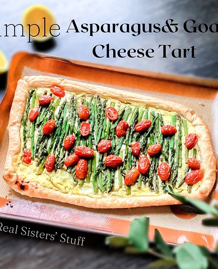 Simple Asparagus & Goat Cheese Tart