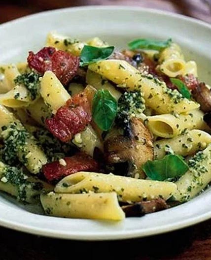 Bacon & Mushroom pasta