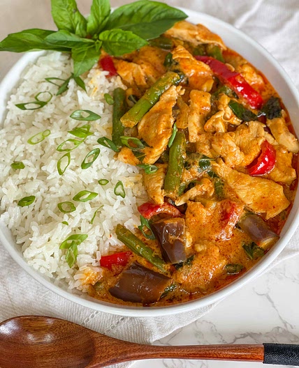 Red Chicken Coconut Curry  
