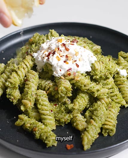 cilantro pesto pasta