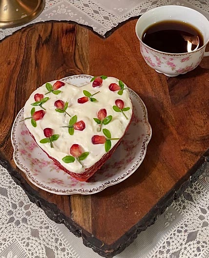 Red velvet pancakes 