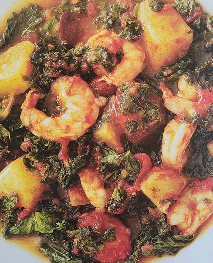 Shrimp and chorizo stew