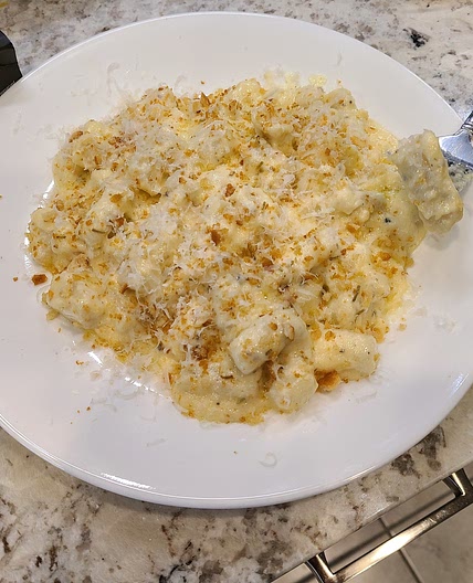 Creamy truffle gnocchi